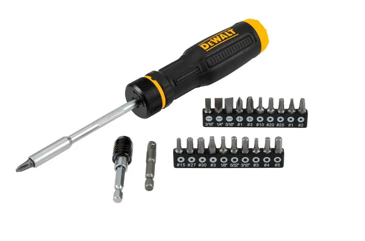 DEWALT DWHT68003 Отвертка с трещоткой и набором бит, 23 предмета