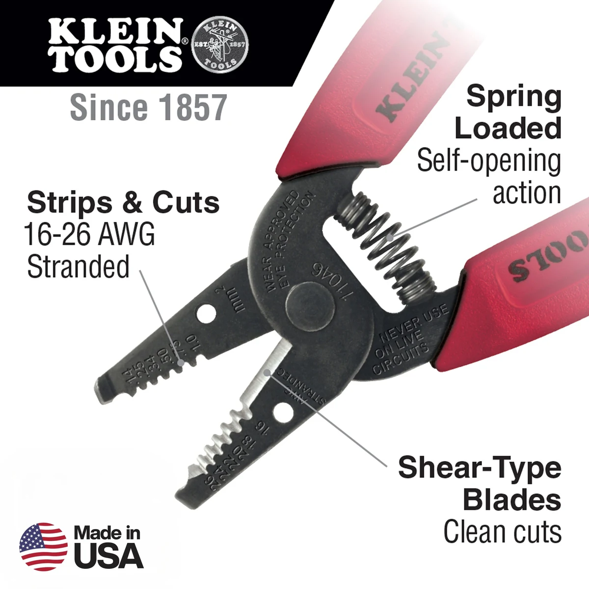 KLEIN TOOLS 11046 Стриппер-кусачки для многожильного провода