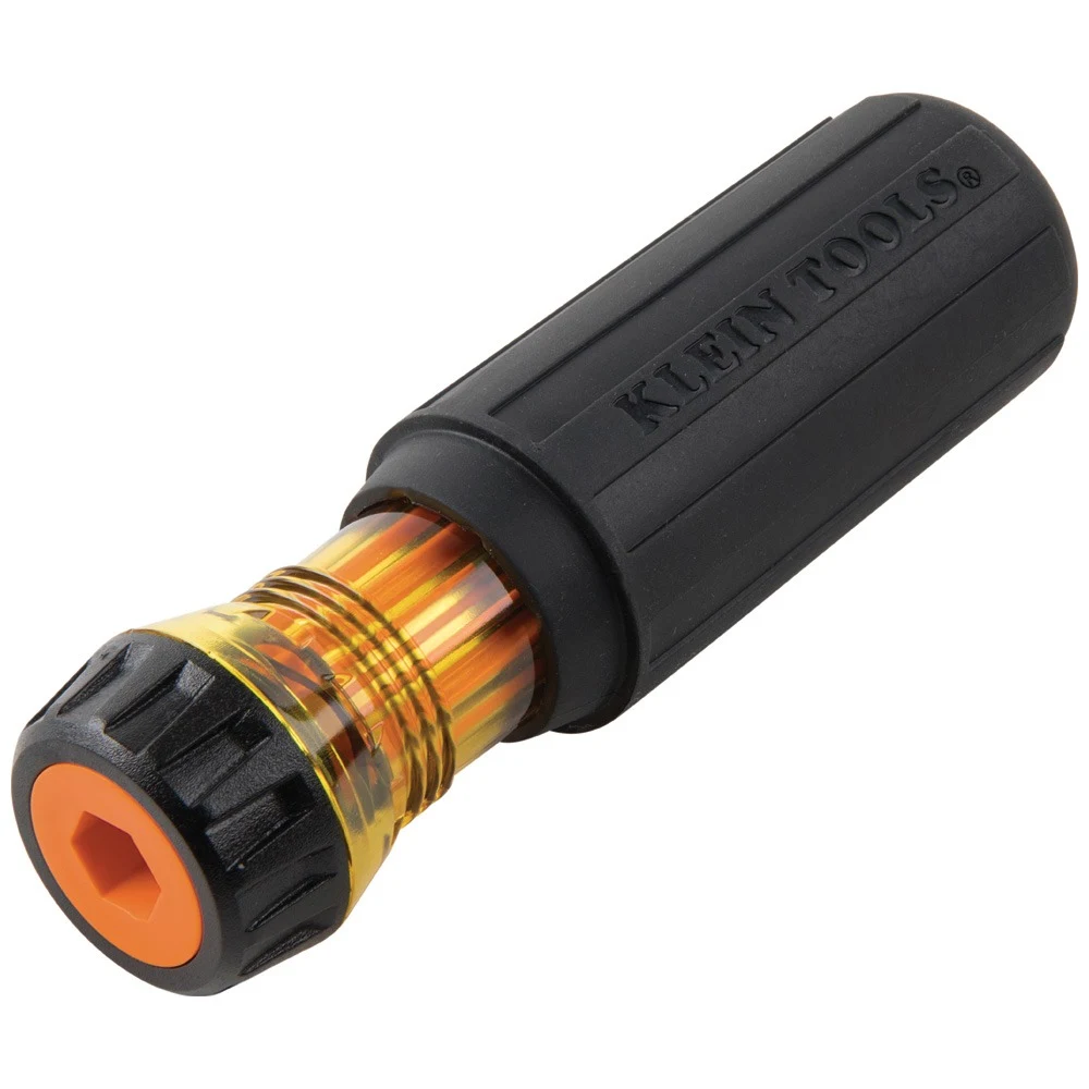 KLEIN TOOLS 32293 изолированная отвертка 2-в-1 со сменным двусторонним стержнем, PH2 / SL 1/4