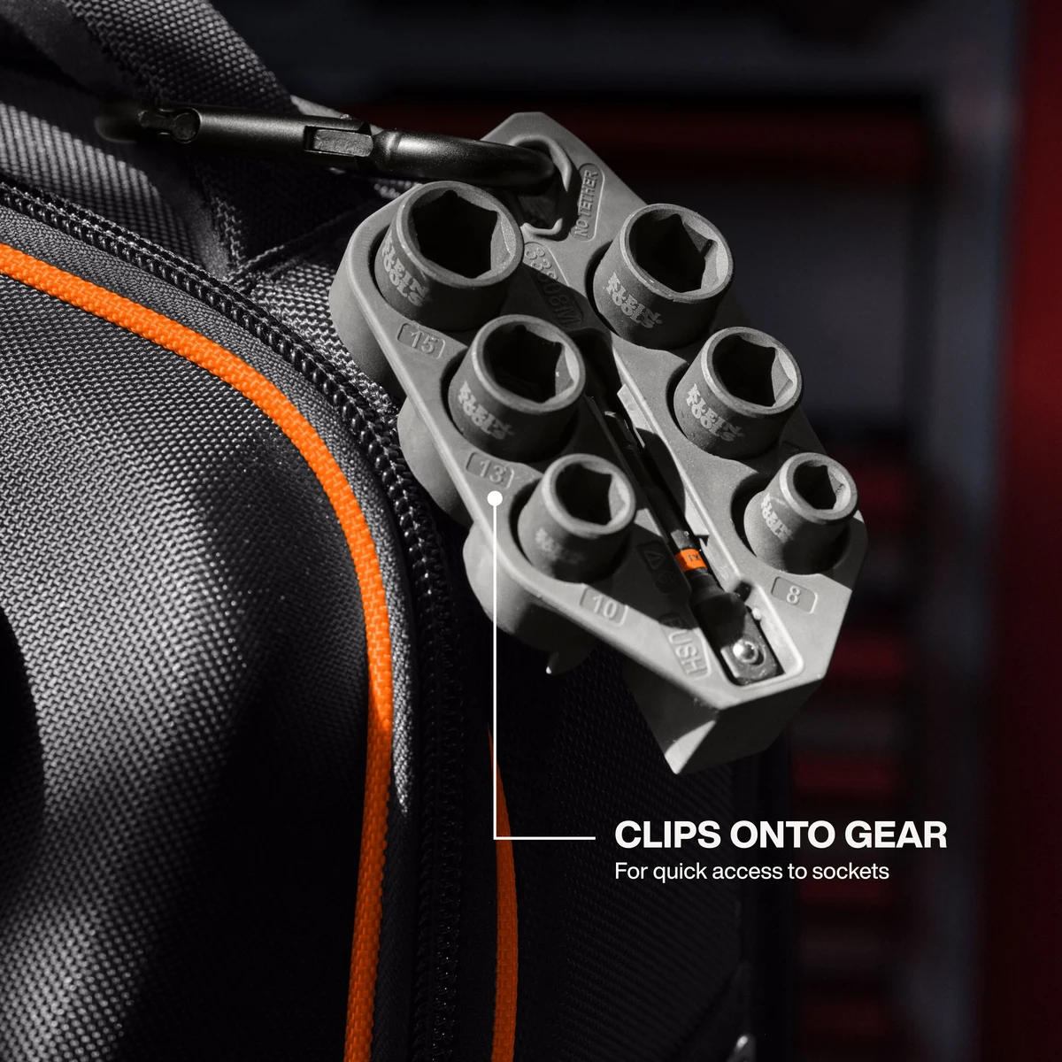KLEIN TOOLS 33808M набор ударных головок 3/8", 8–15 мм, 7 предметов