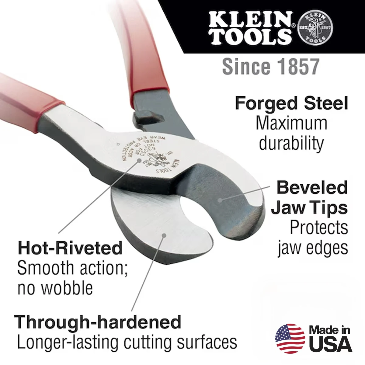 KLEIN TOOLS 63050 кабелерез для медного и алюминиевого кабеля