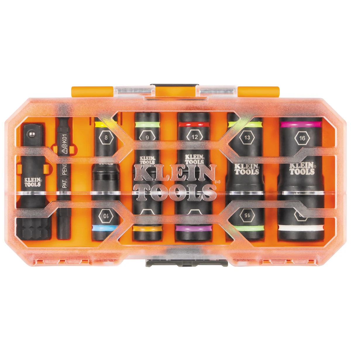 KLEIN TOOLS 65619 набор двусторонних ударных головок 8–18 мм, 8 предметов