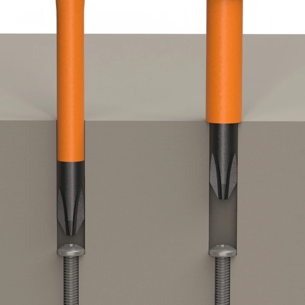 KLEIN TOOLS 6934INS изолированная отвертка Slim-Tip Phillips PH2, 1000 В, стержень 102 мм
