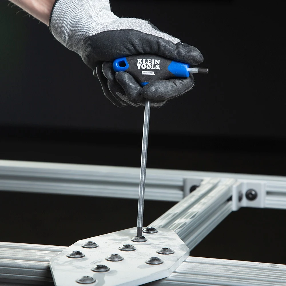 KLEIN TOOLS JTH68M Набор Т-образных шестигранных ключей Journeyman, 8 шт., метрические, с подставкой