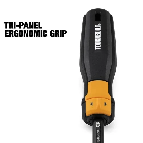 TOUGHBUILT TB-H5S2-MR-A Отвертка трещоточная с набором двусторонних бит, 24 насадки